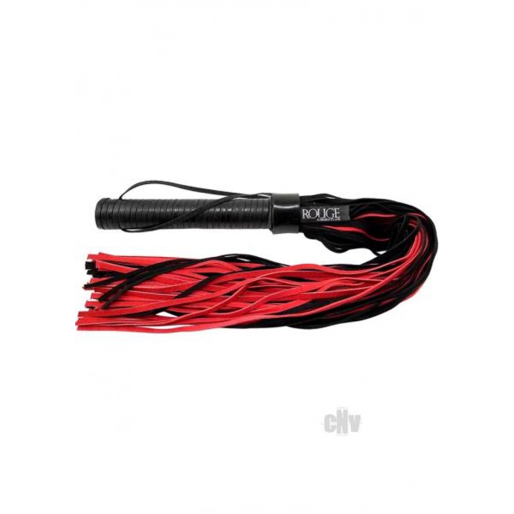 Rouge Suede Flogger in Black and Red