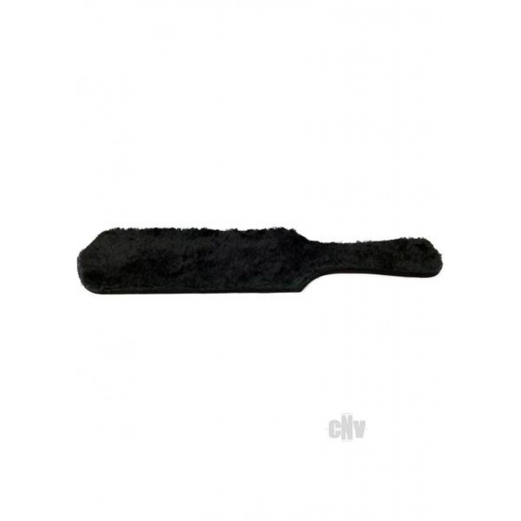 Fur and Leather Reverse Paddle - Black