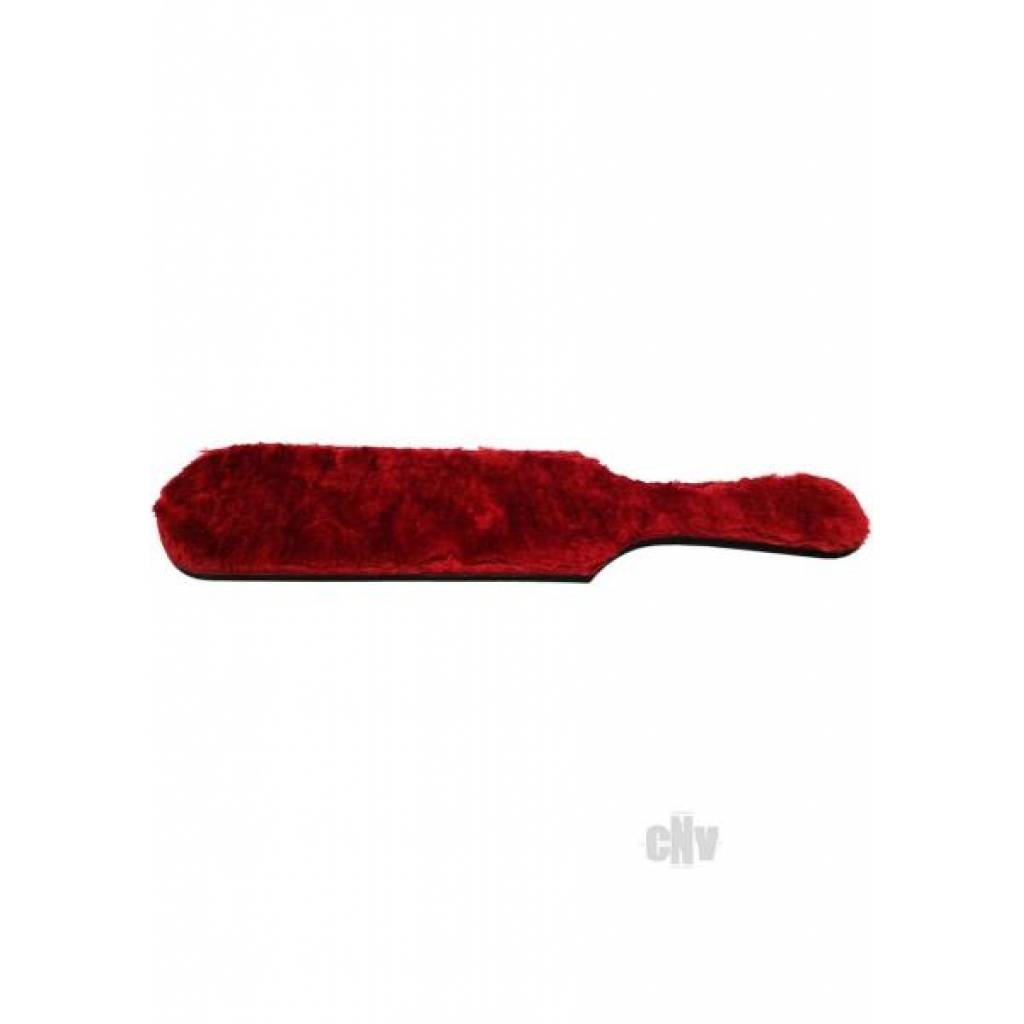 Rouge Paddle with Fur - Red/Black