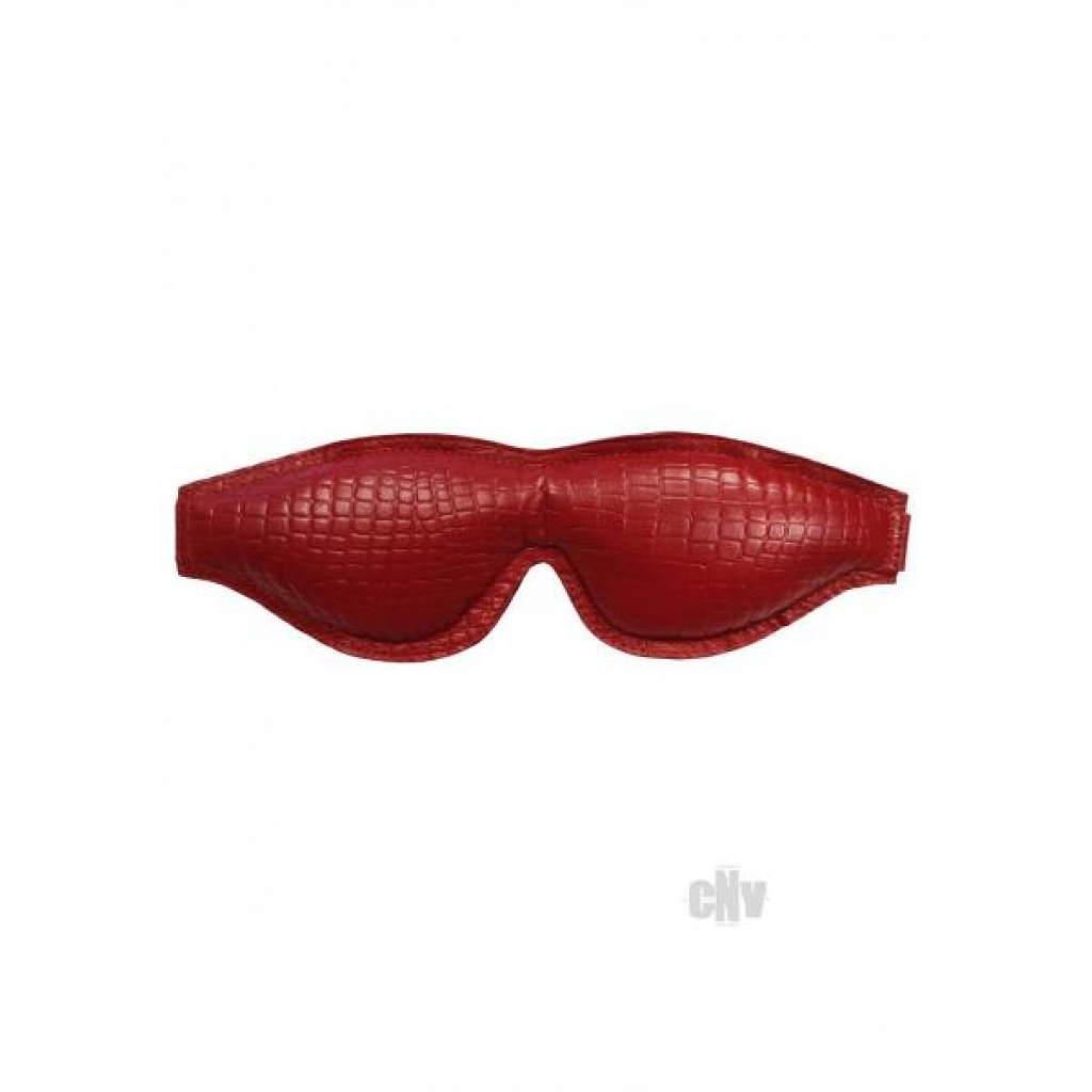 Rouge Anaconda Padded Blindfold - Burgundy/Black