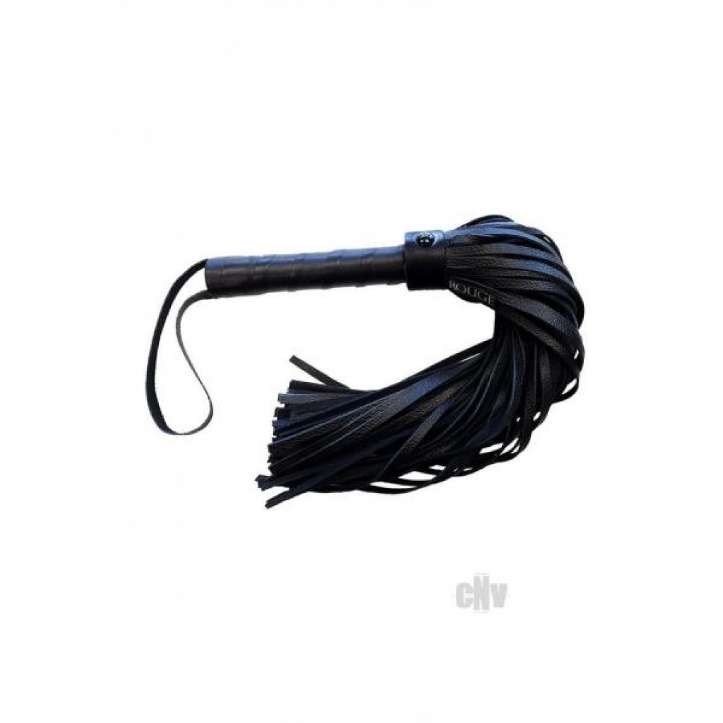 Premium Black Leather Flogger for Impact Play