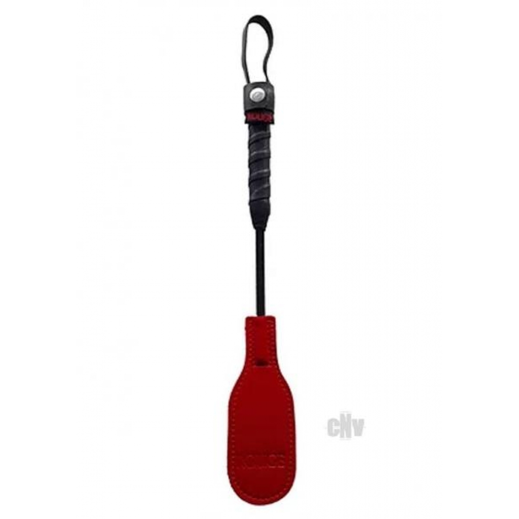 Mini Leather Oval Paddle - Red