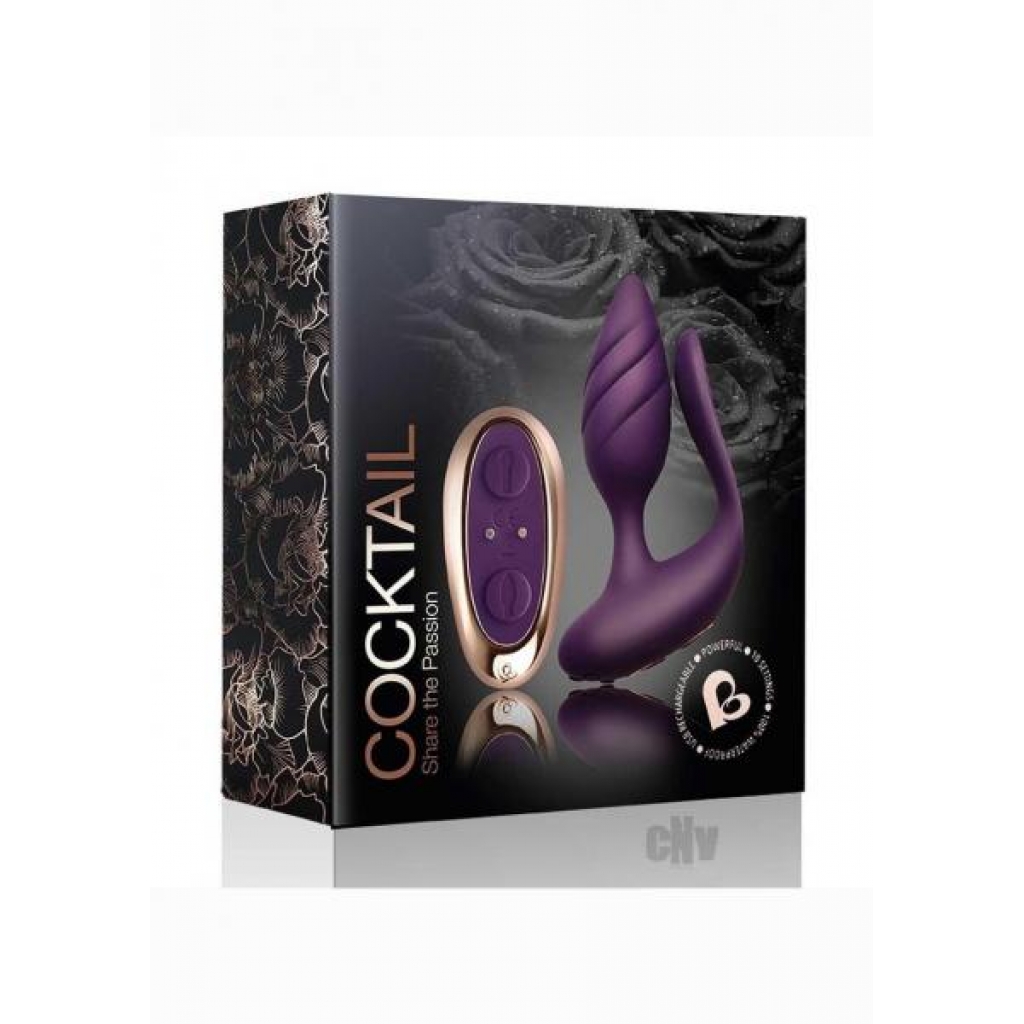 Cocktail Couples' Toy - Purple/Rose Gold