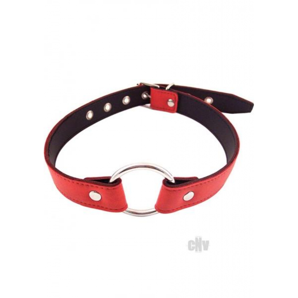 Adjustable Real Leather O-Ring Gag