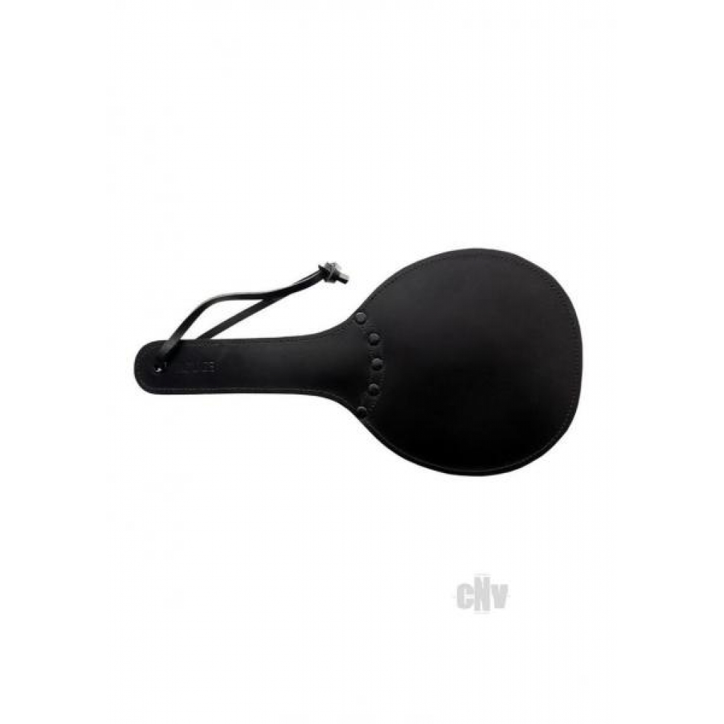 Padded Leather Ping Pong Paddle - Black