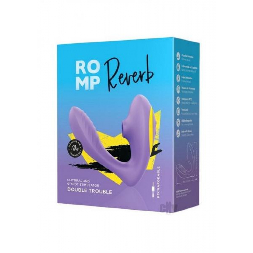 Romp Reverb Rabbit Vibrator - Purple/Yellow