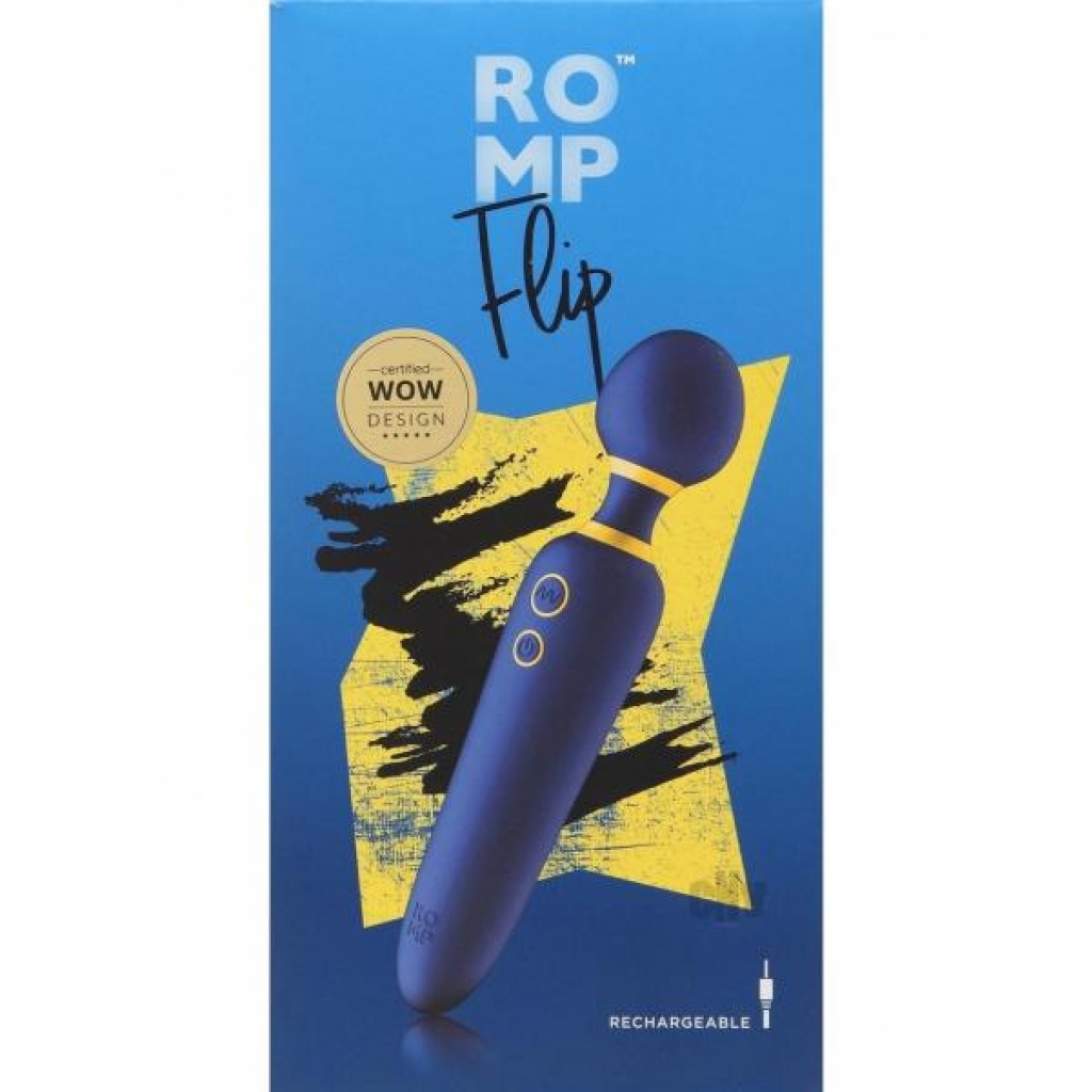 ROMP Flip Magic Wand Massager - Blue