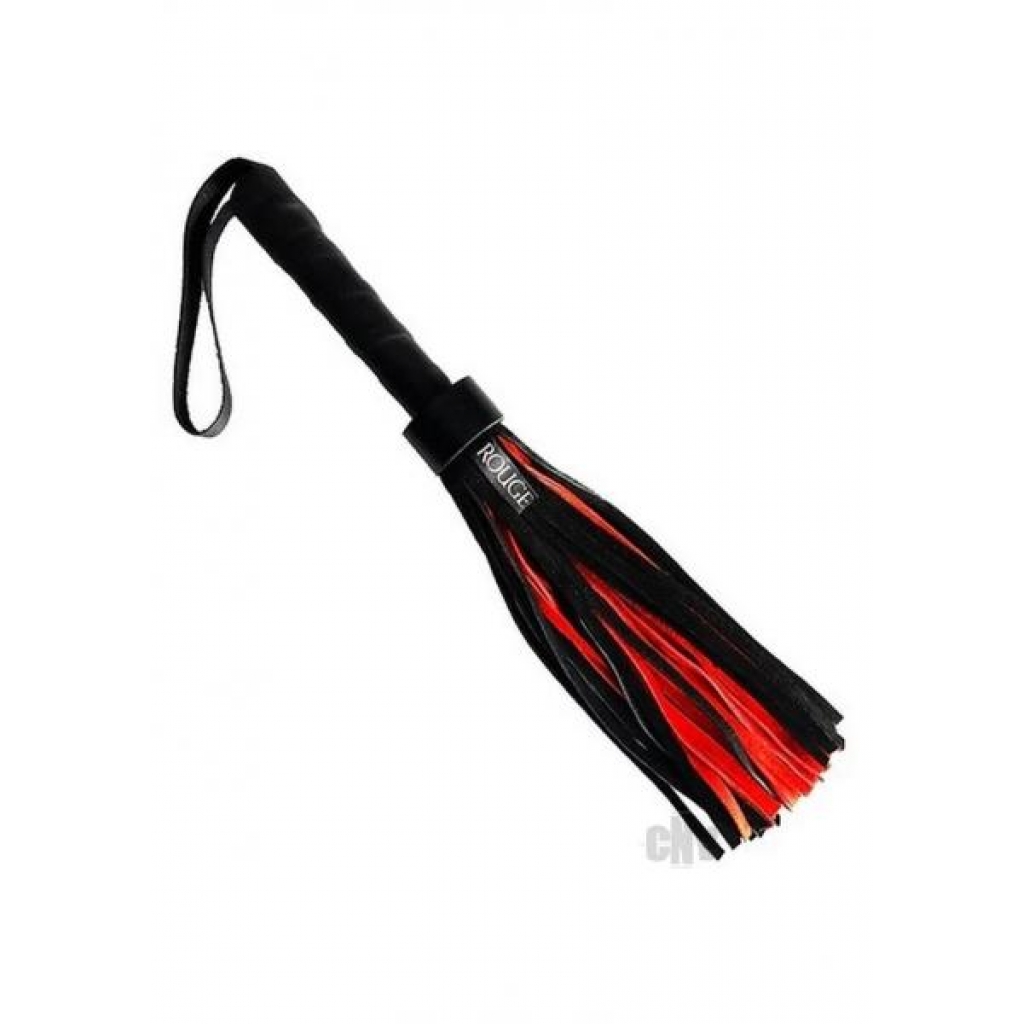 Short Suede Flogger - Black/Red