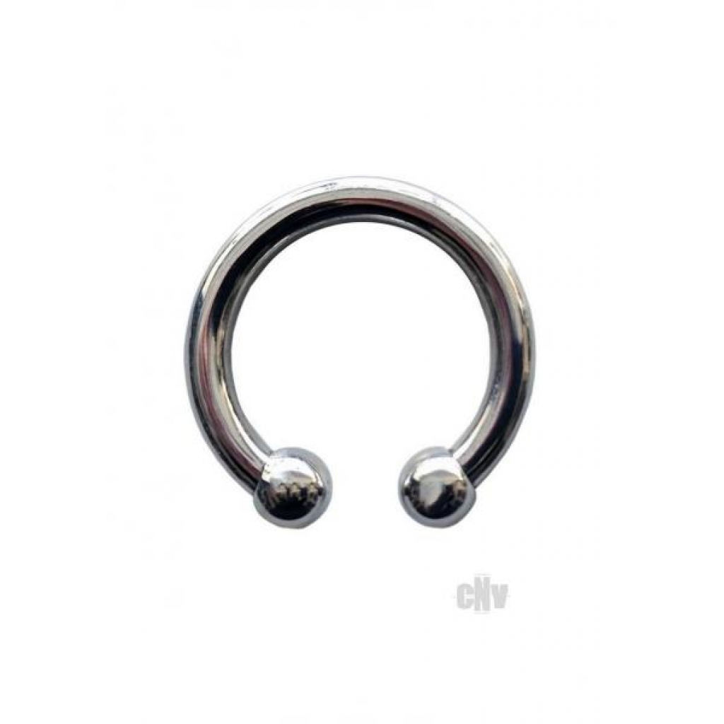 Stainless Steel Horseshoe Cock Ring - 30mm - Silver