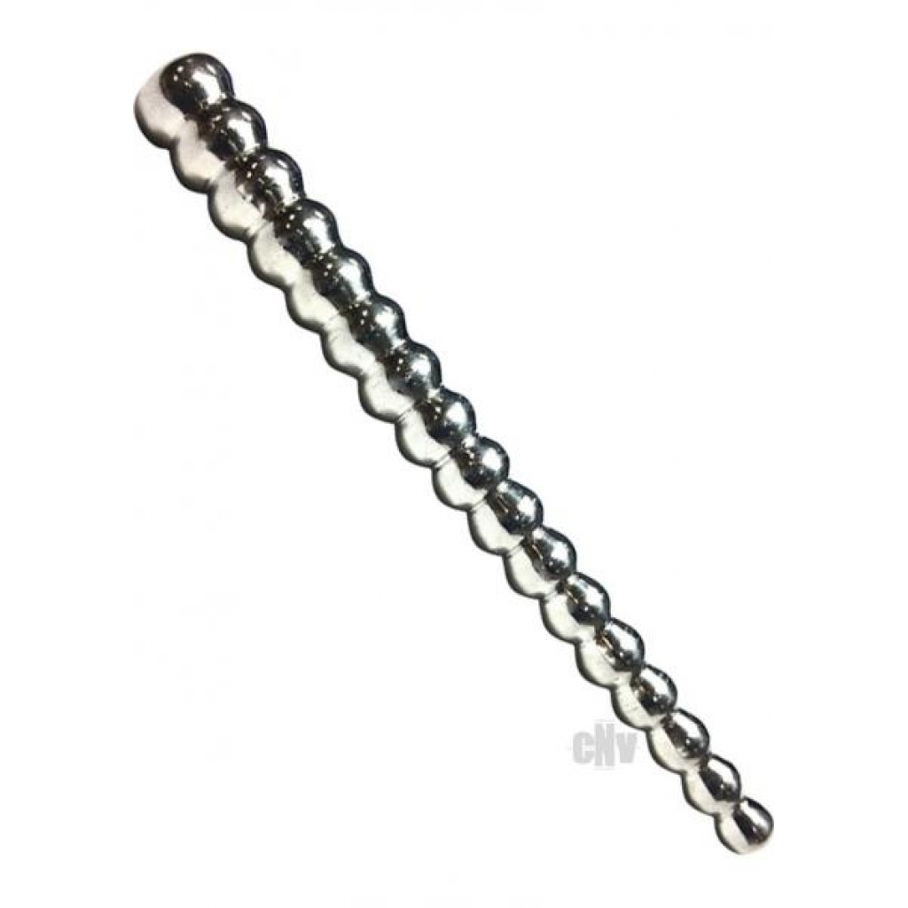 Rouge Beaded Urethral Sound - Silver