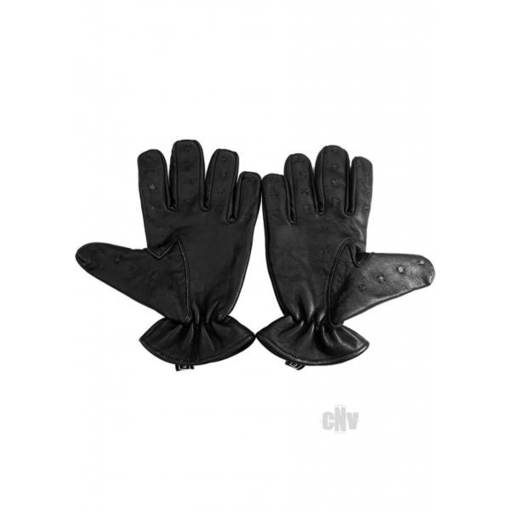 Rouge Vampire Gloves - Black - Size Large