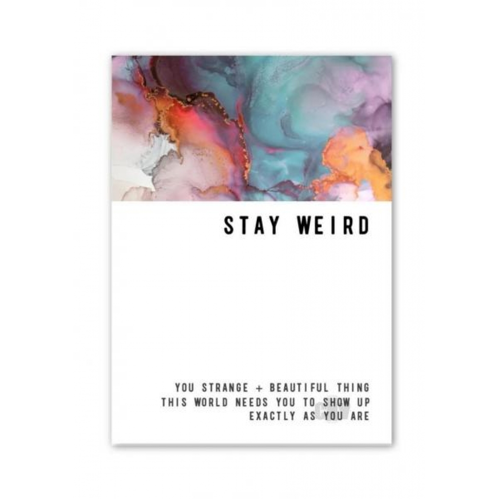 Stay Weird Greeting Card - 6-Pack