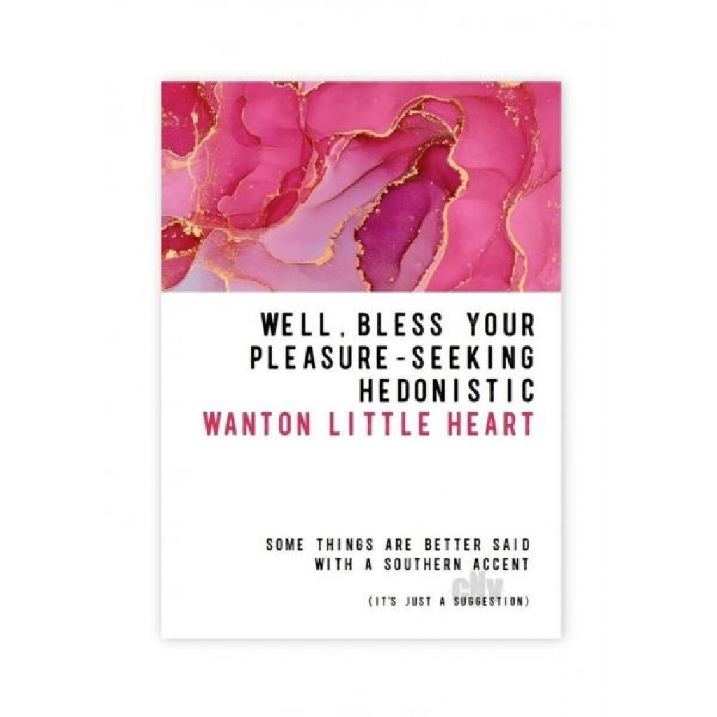 Wanton Heart Greeting Card - Sexy & Snarky