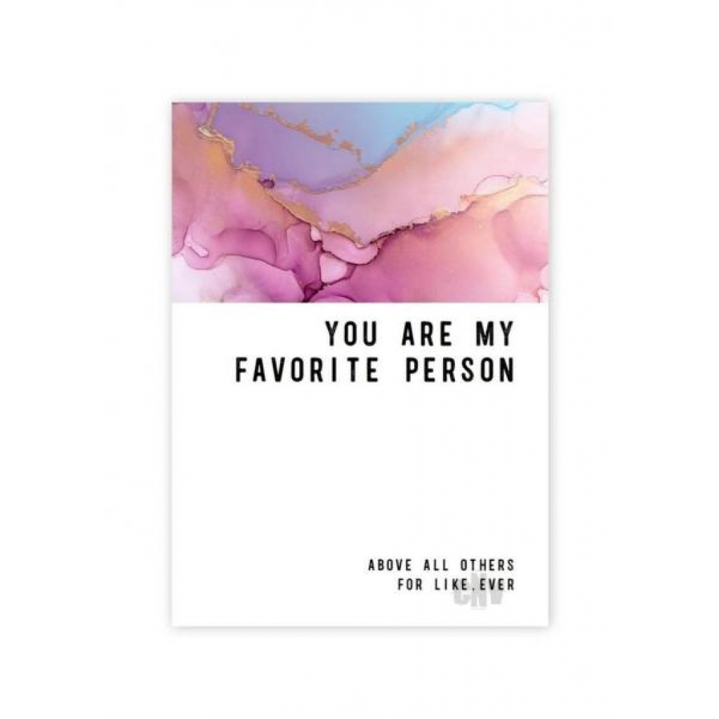 Sophisticated 'Favorite Person' Greeting Card