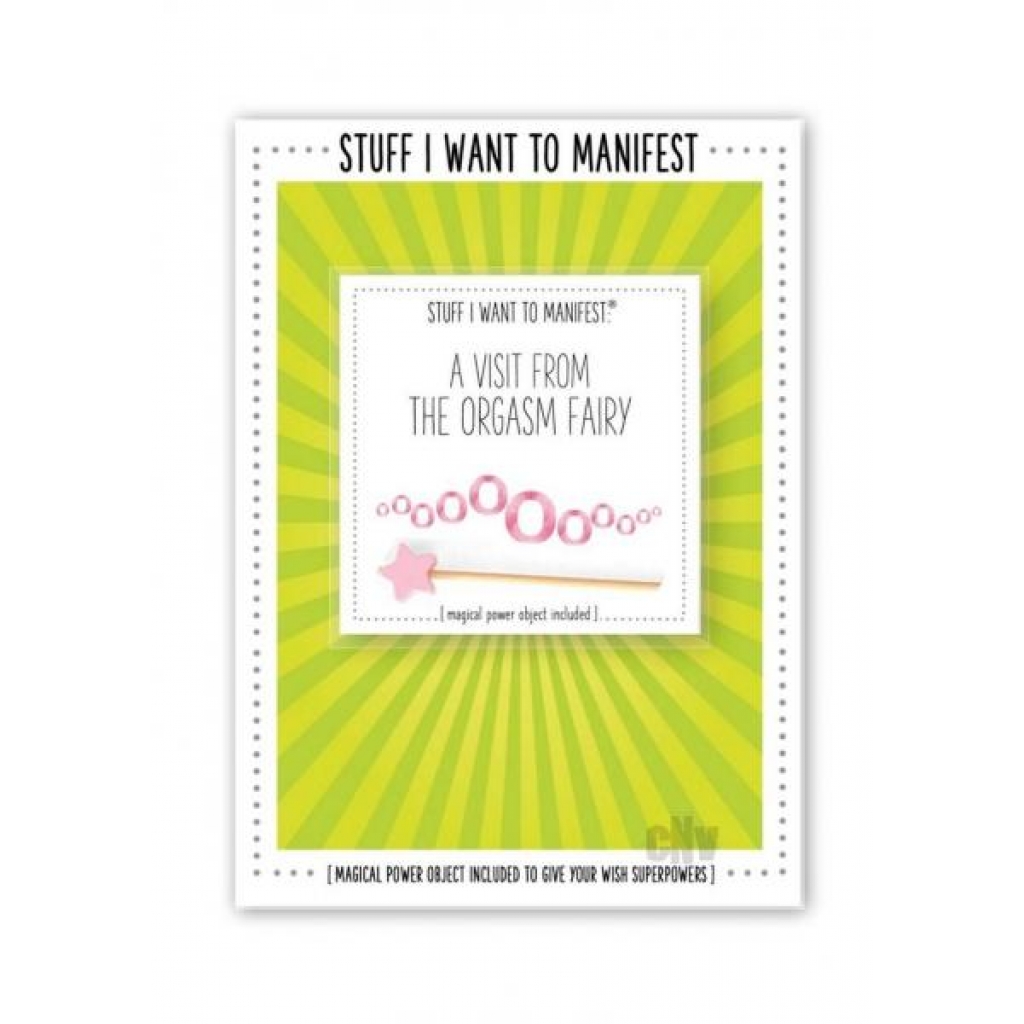 Manifest Greeting Card - Orgasm