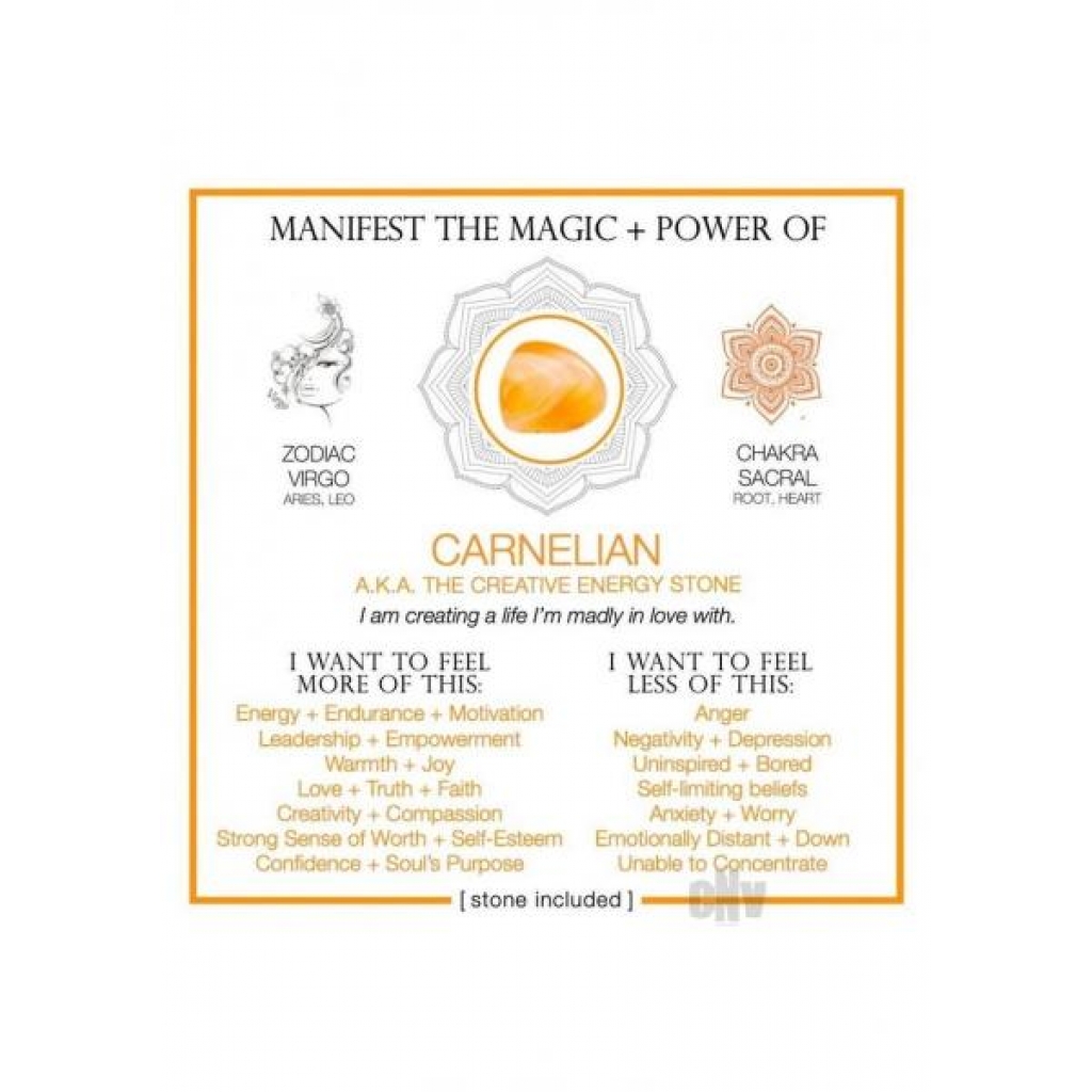 Carnelian Crystal Cards - Manifest Magic