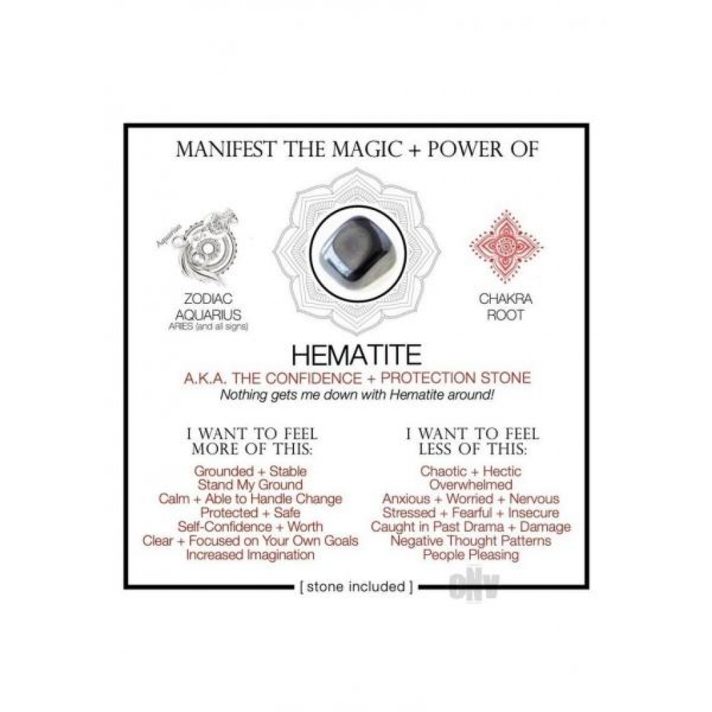 Hematite Crystal Cards - Insightful Designs