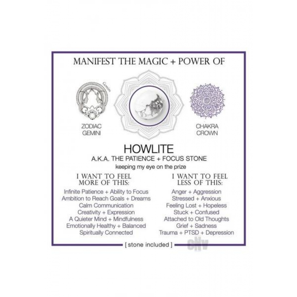 Howlite Crystal Cards - Manifest Your Magic