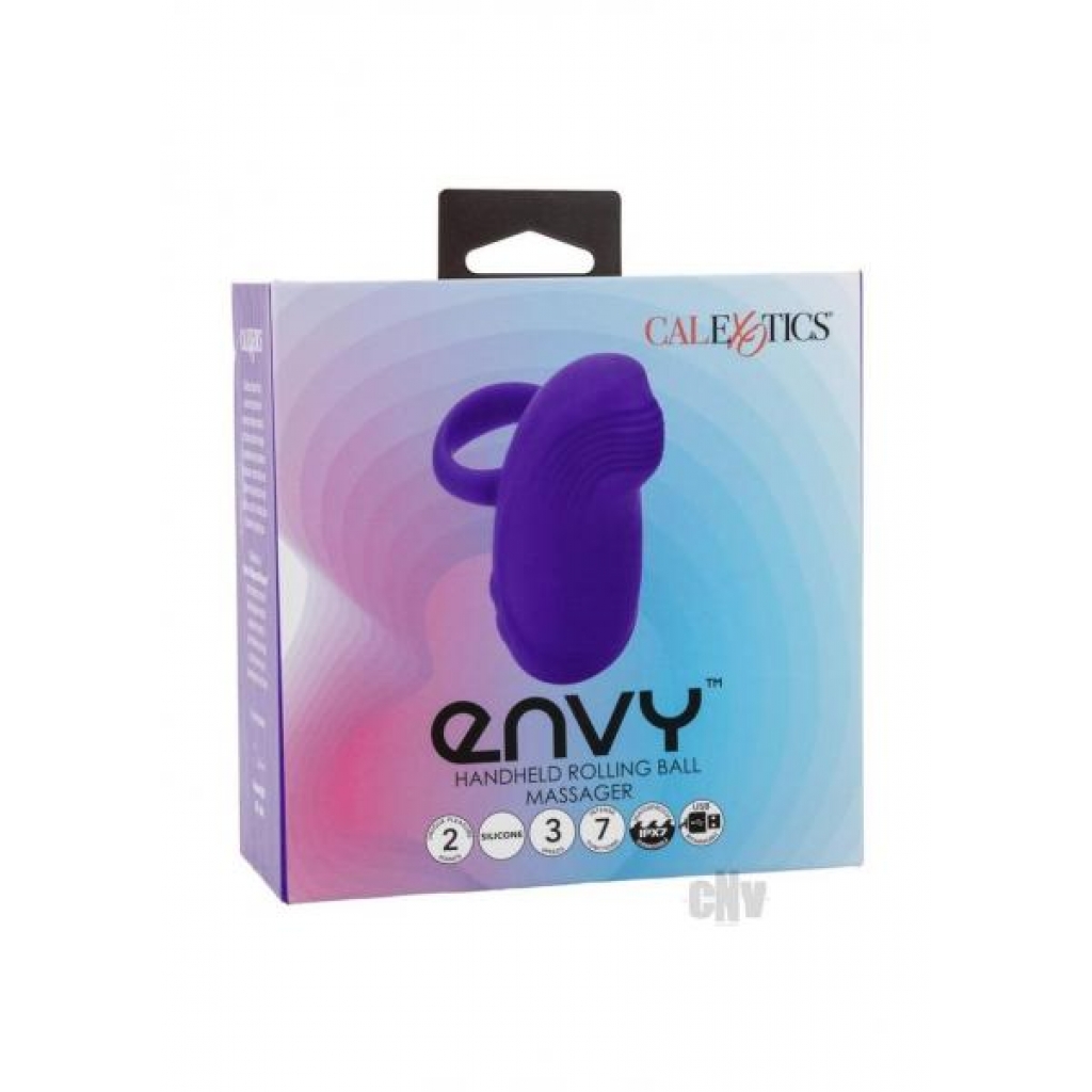 Envy Handheld Rolling Ball Massager - Purple