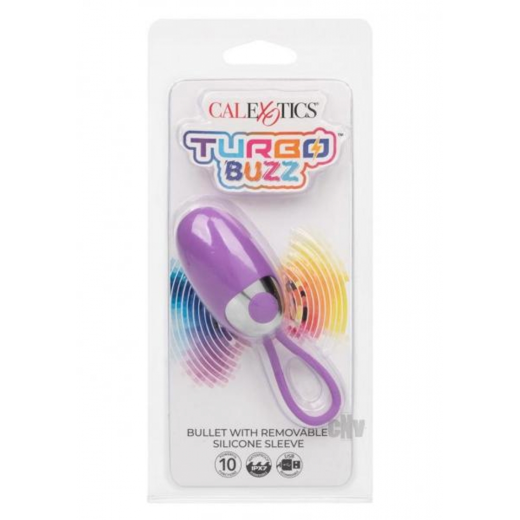 Turbo Buzz Bullet with Sleeve - Purple