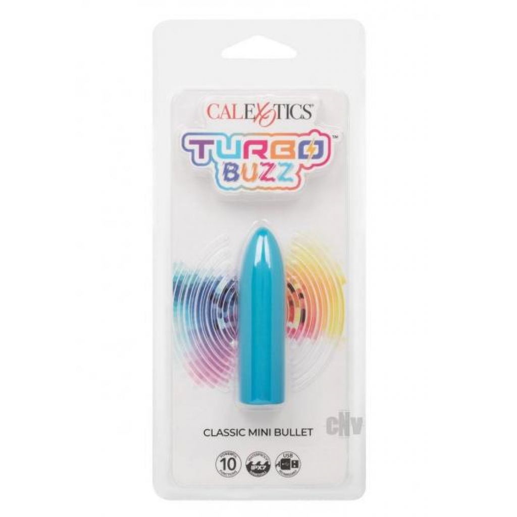 Turbo Buzz Classic Mini Bullet - Discreet Electric Blue