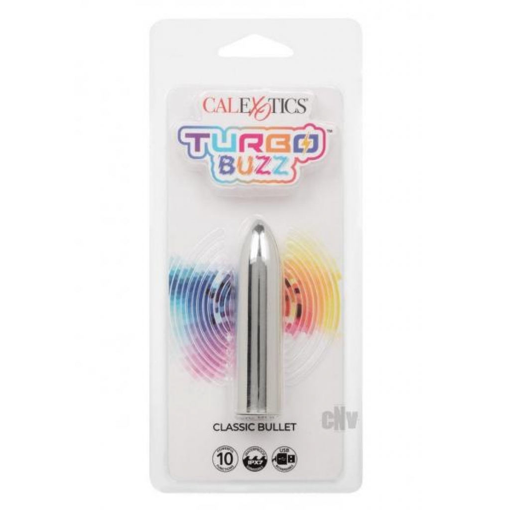 Turbo Buzz Classic Bullet Silver - Discreet Powerhouse