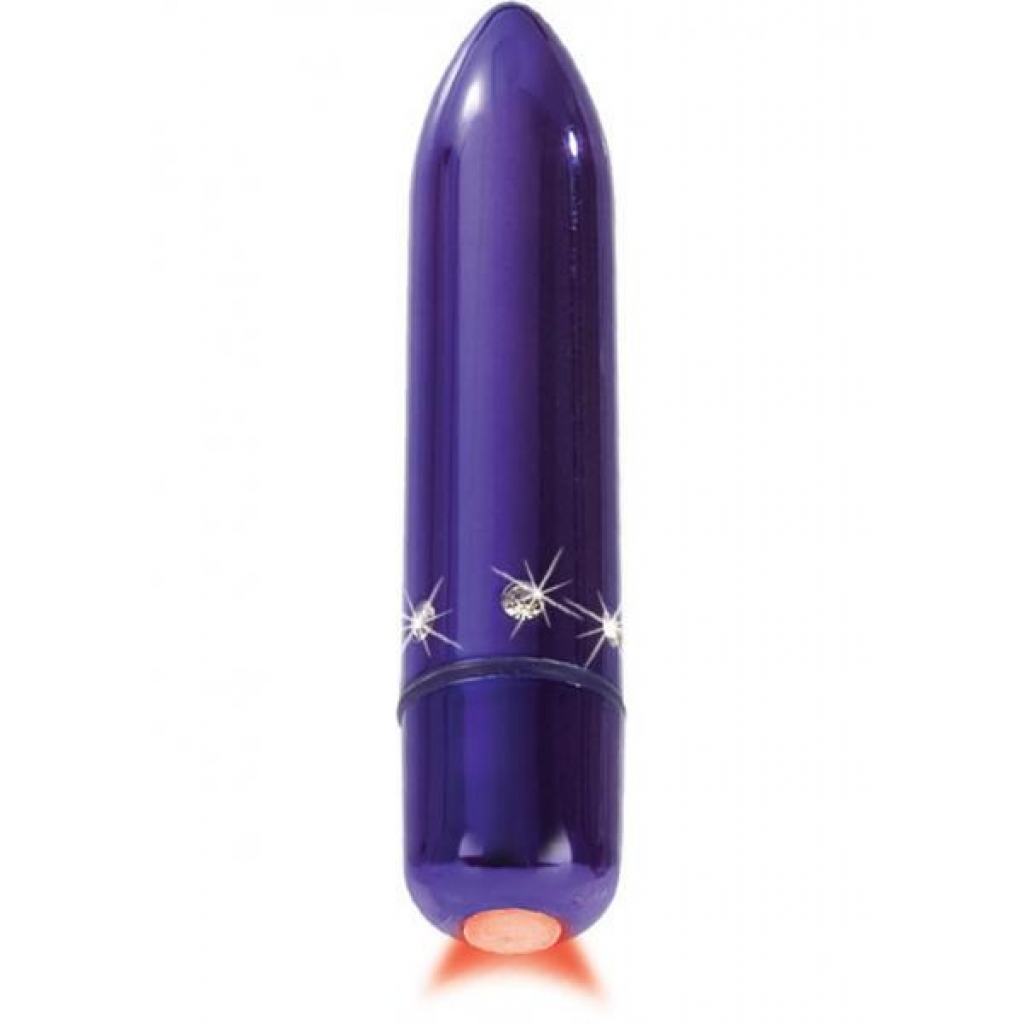 Crystal High Intensity Waterproof Vibrator in Purple