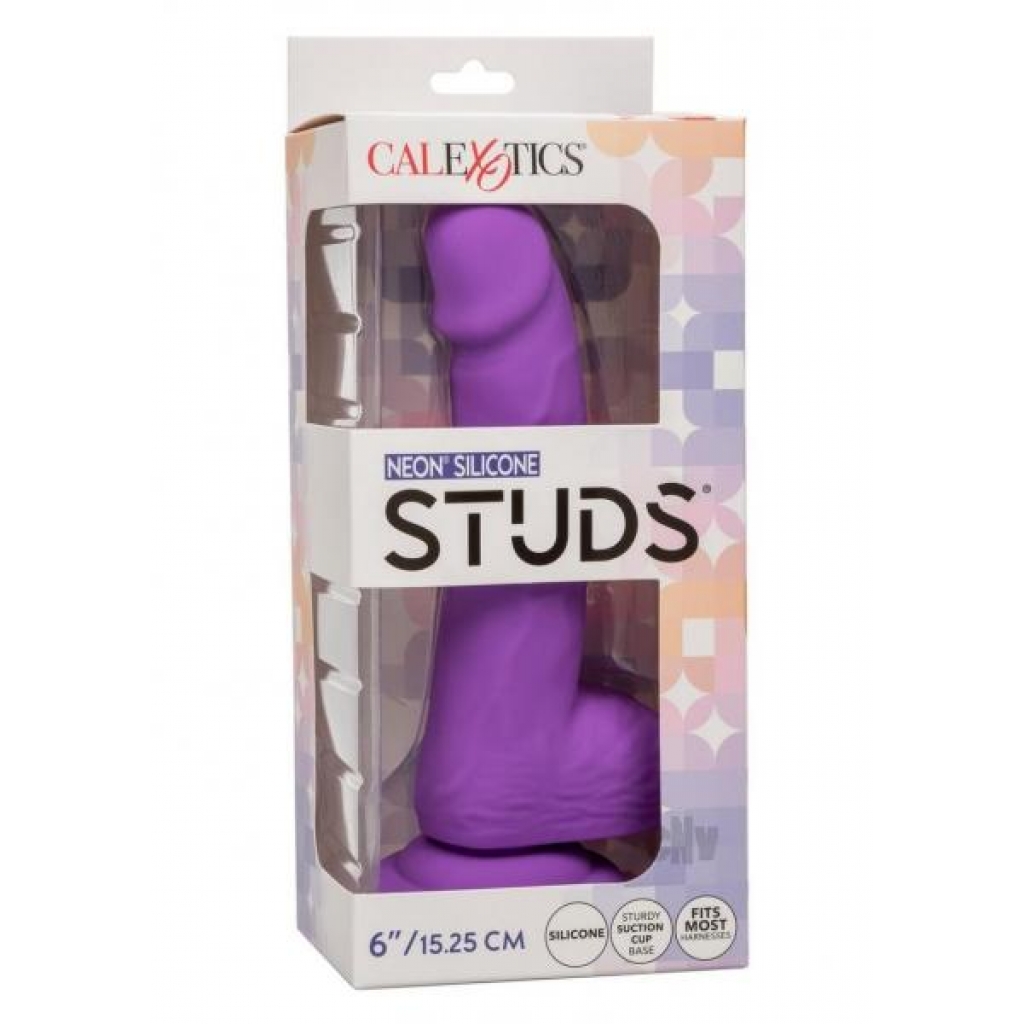 Neon Silicone Studs 6 Dildo