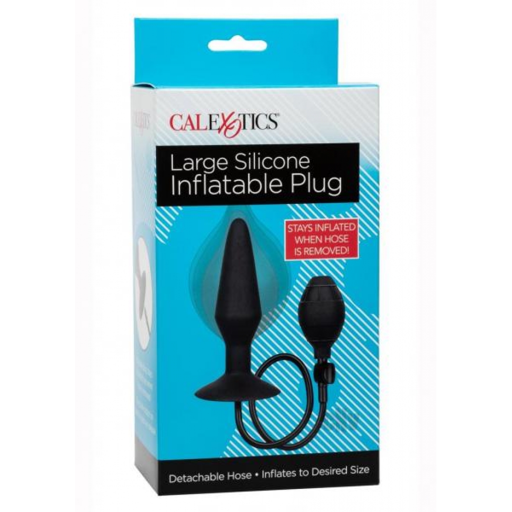 Silicone Inflatable Plug - Large - Black