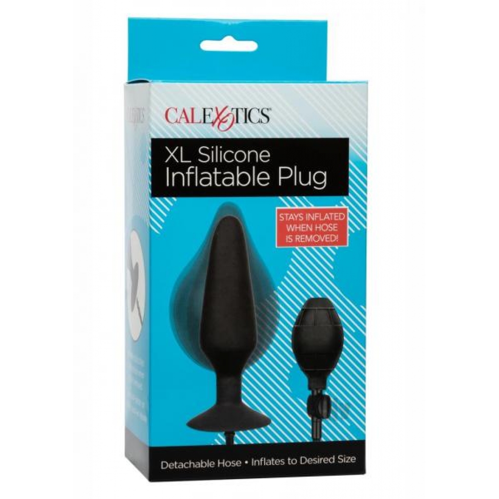 XL Silicone Inflatable Plug - Black