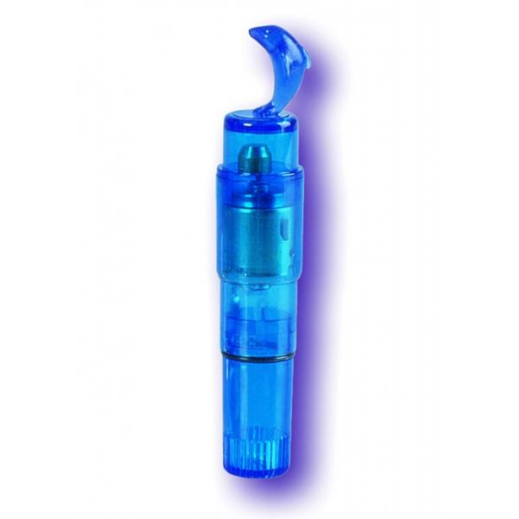 Waterproof Vibro Dolphin Massager - Blue