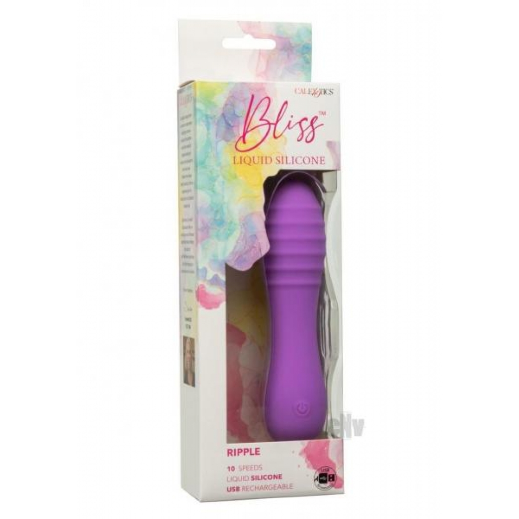 Bliss Liquid Silicone Ripple Purple