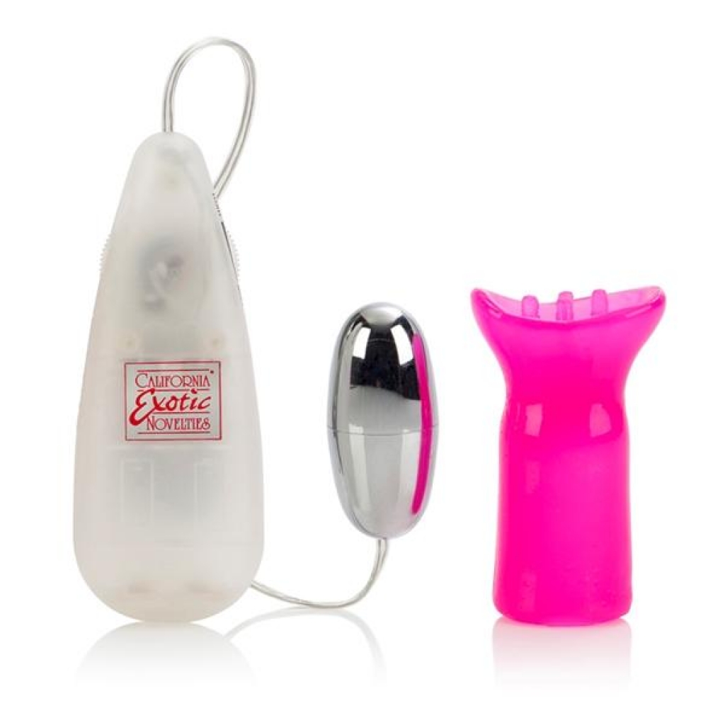 Pussy Pleaser Clit Arouser - Pink Textured Vibrator