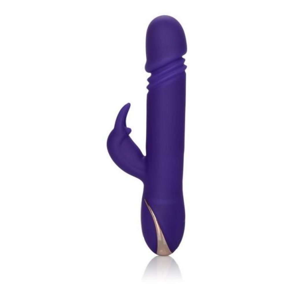 Jack Rabbit Silicone Thrusting Vibrator - Purple