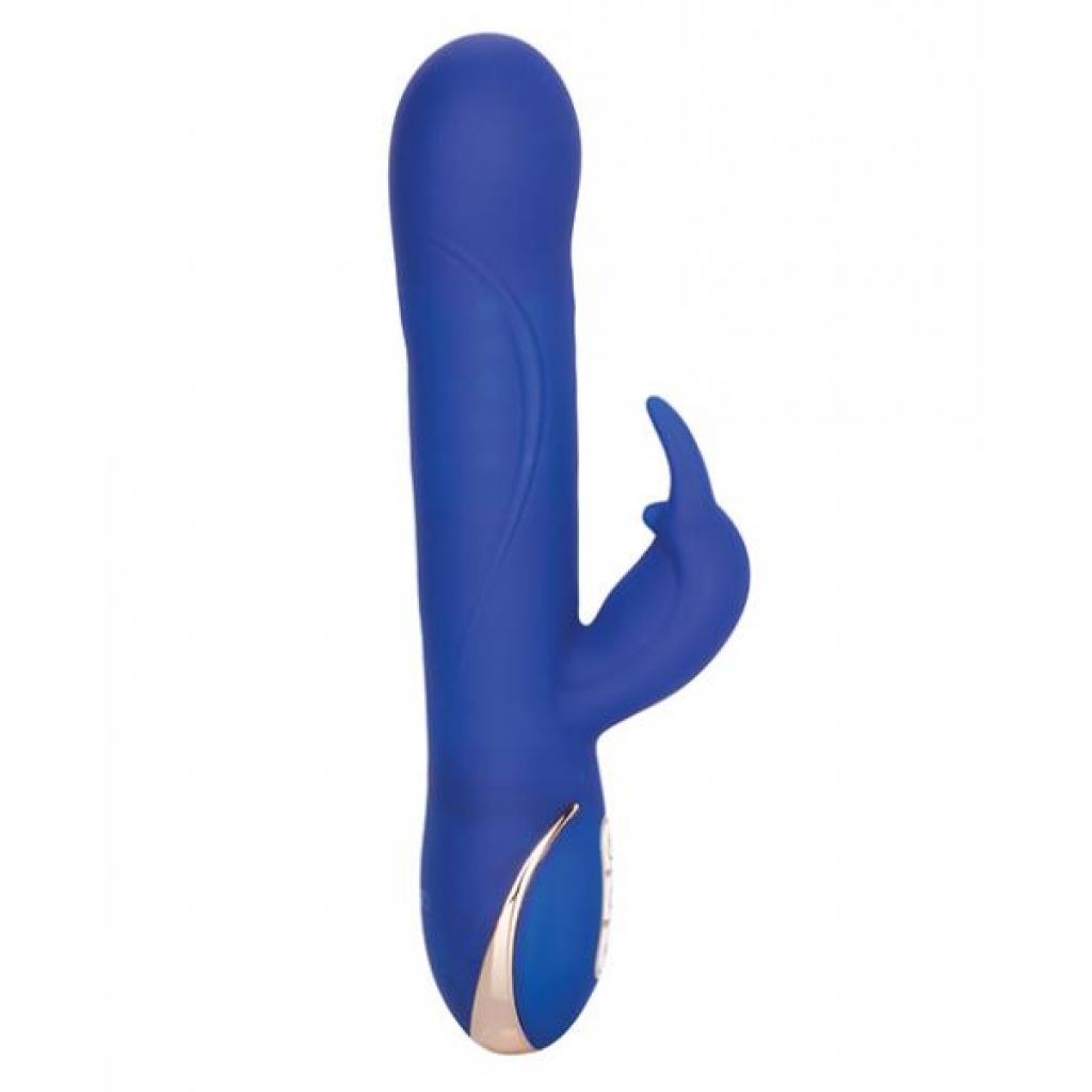 Jack Rabbit Rotating Beaded Rabbit Vibrator - Blue