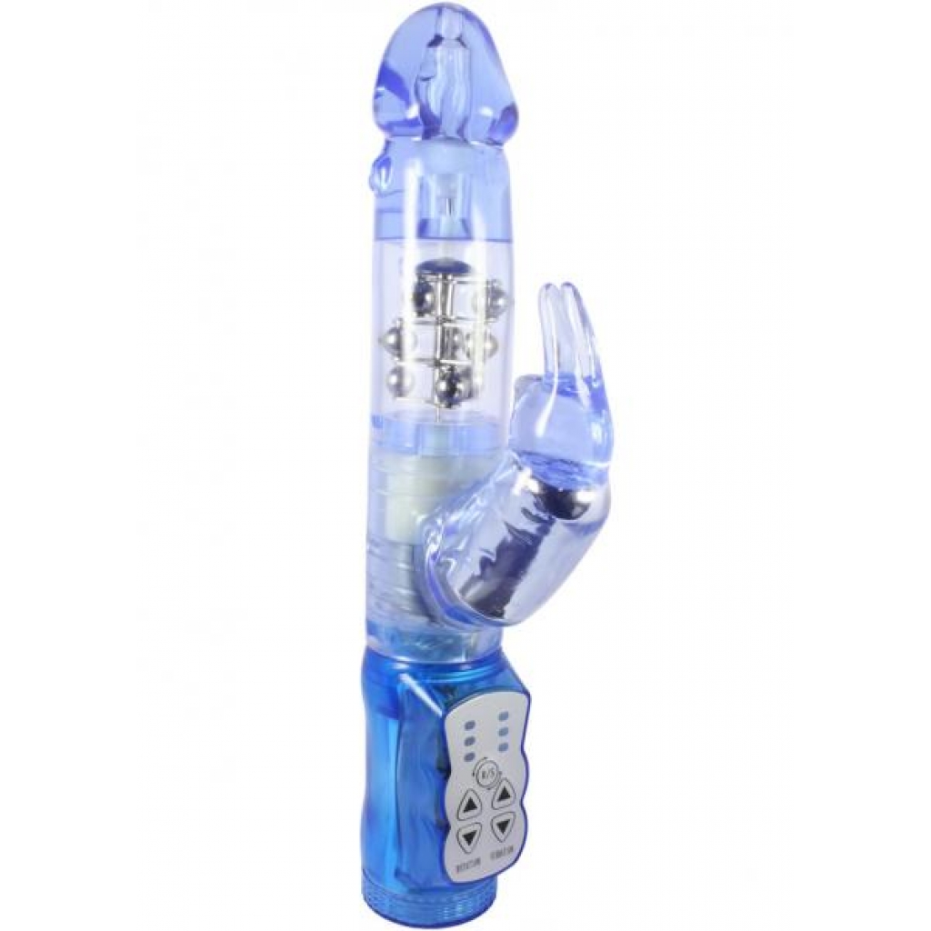 Waterproof Jack Rabbit Vibrator - Blue