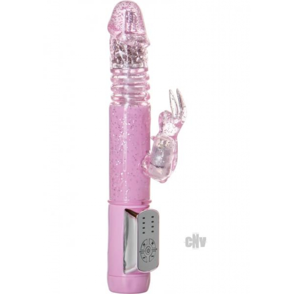 Petite Thrusting Jack Rabbit Vibrator - Pink