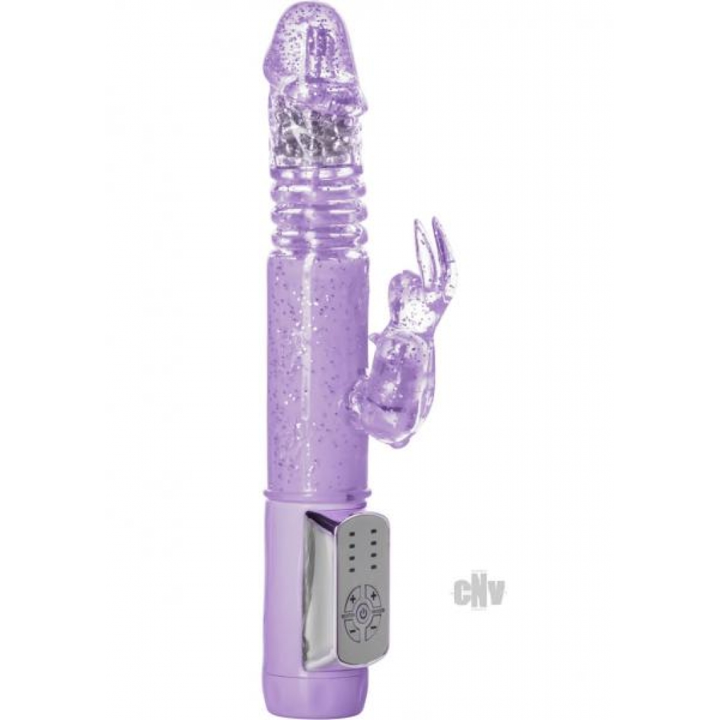 Petite Thrusting Jack Rabbit Vibrator - Purple