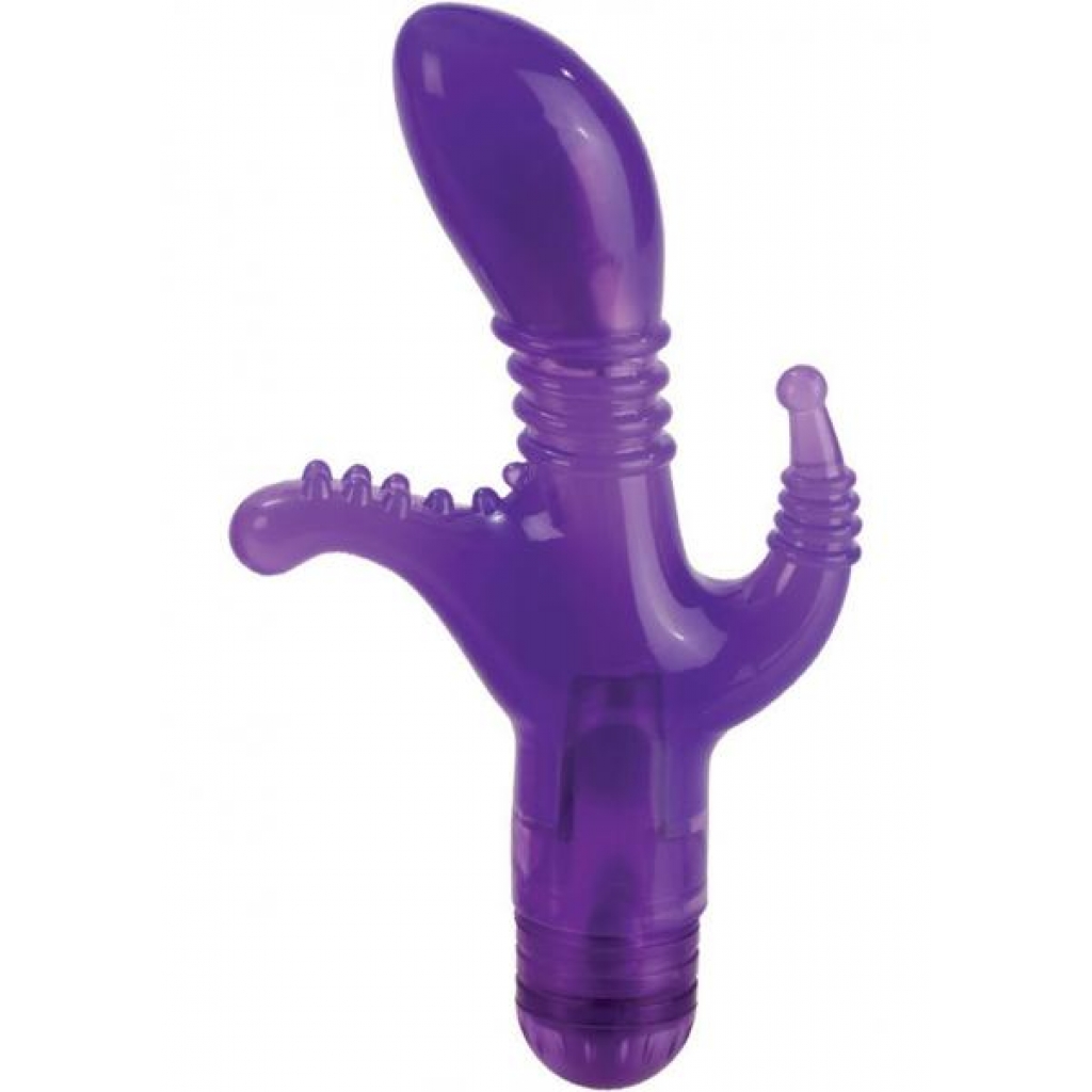 Triple Tease Purple Vibrator