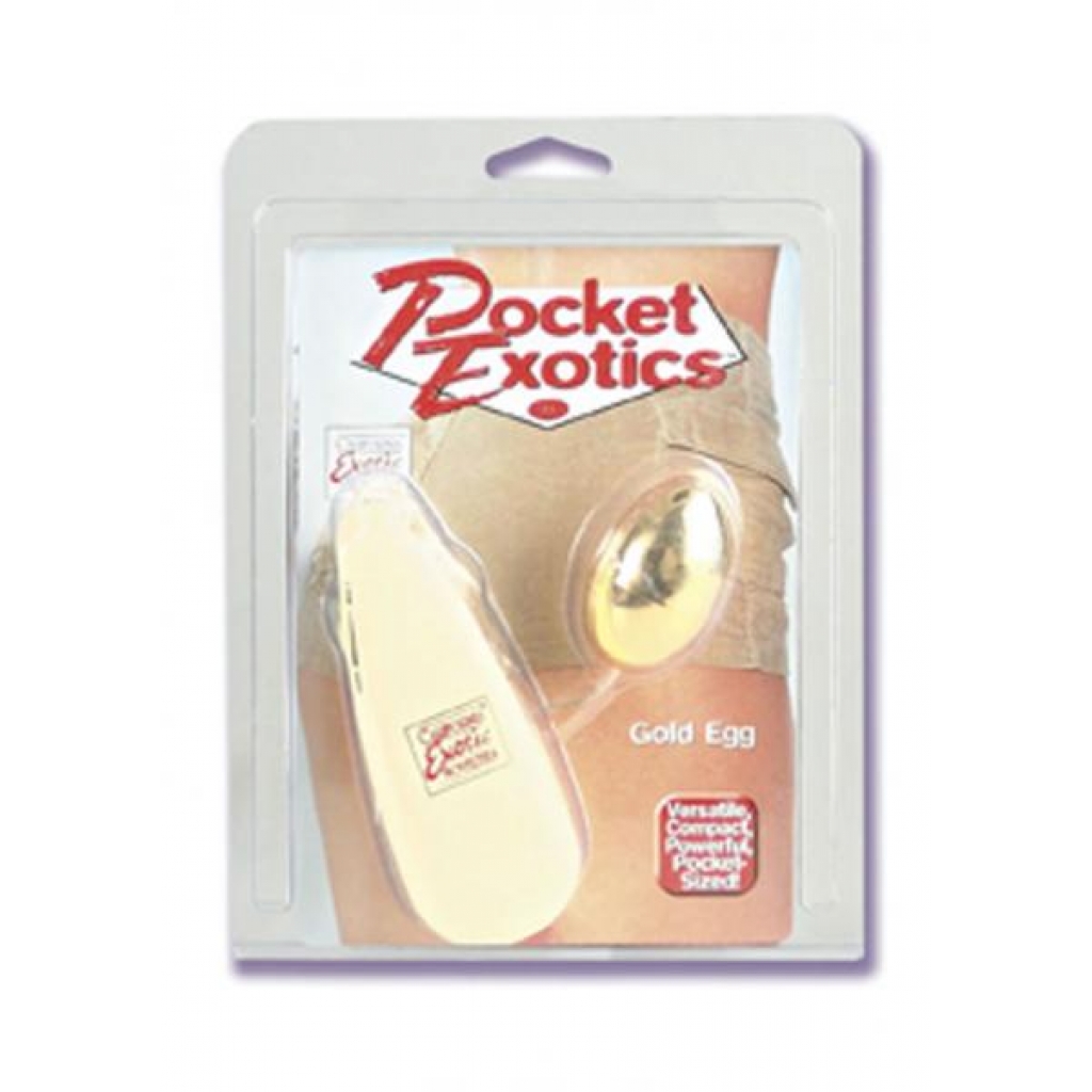 Pocket Exotics Multispeed Vibrating Egg - Gold