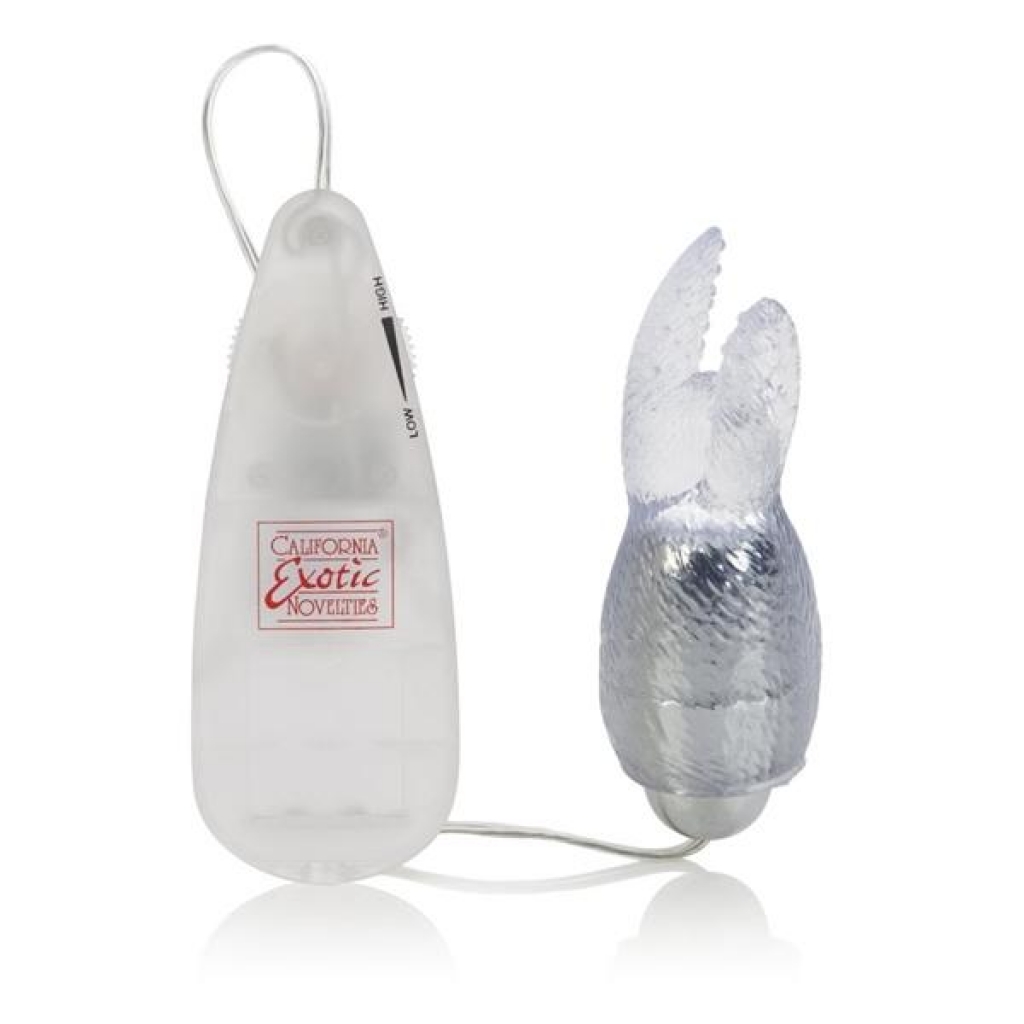 Pocket Exotics Snow Bunny Bullet Vibrator - Clear