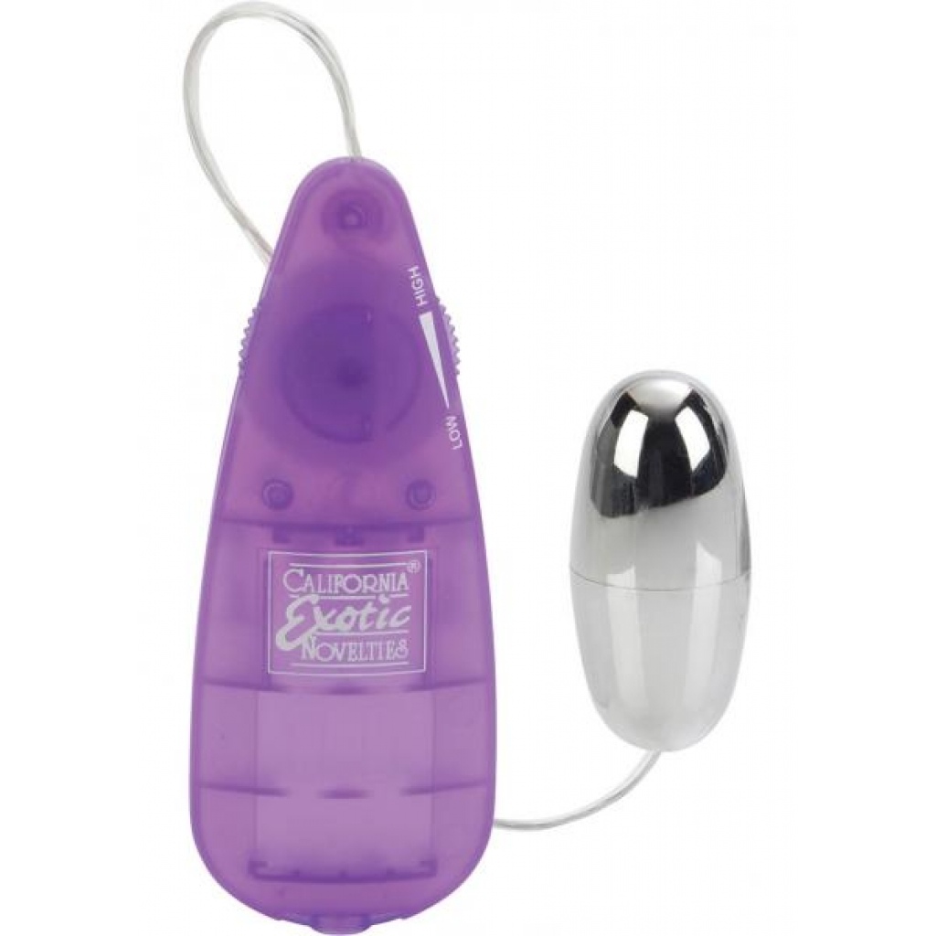 Slim Teardrop Bullet Vibrator - Purple - Bulk Packaging