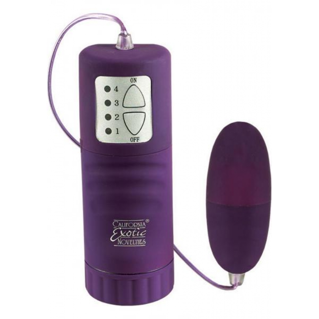 Waterproof Velvet Cote Bullet Vibrator - Purple