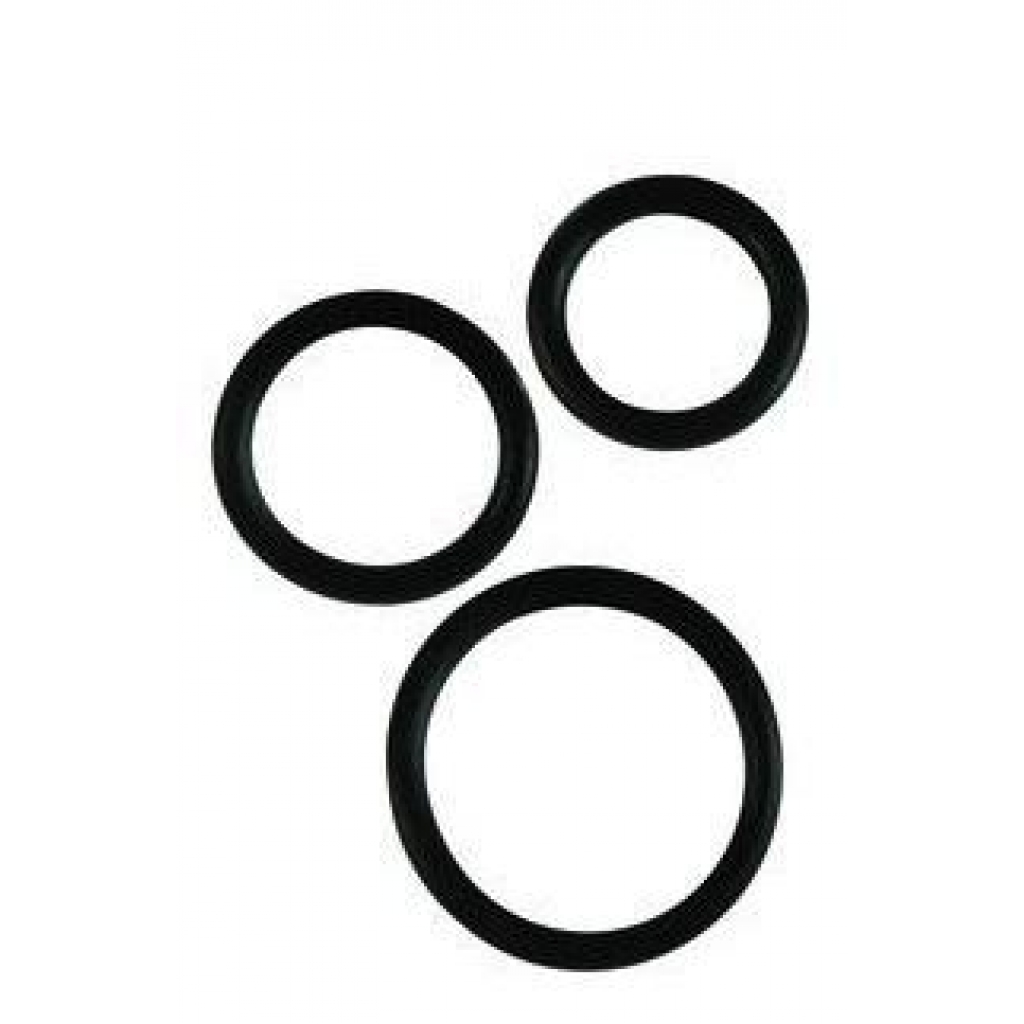 Rubber Ring - 3 Piece Set - Black