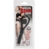 Silicone Stud Lasso Adjustable Cock Ring Black