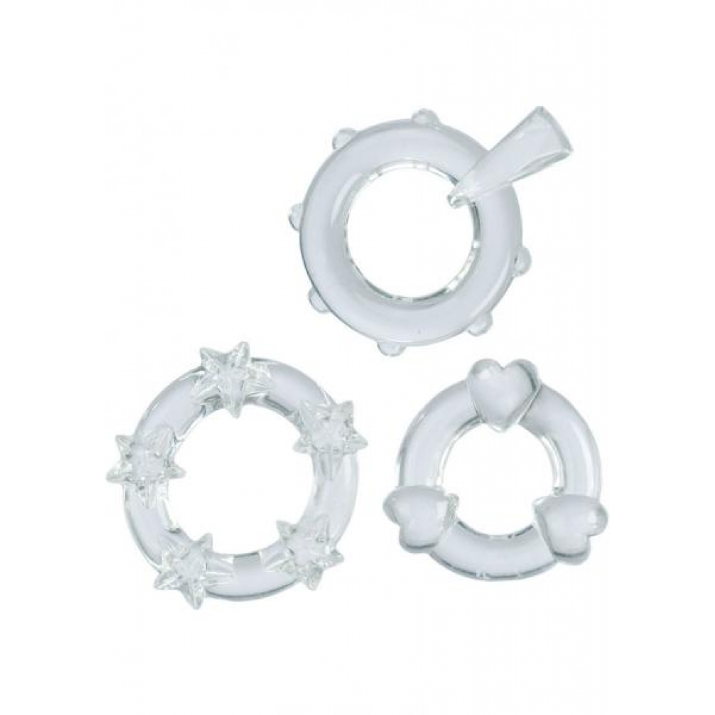 Magic C Rings Set Of 3 - Clear