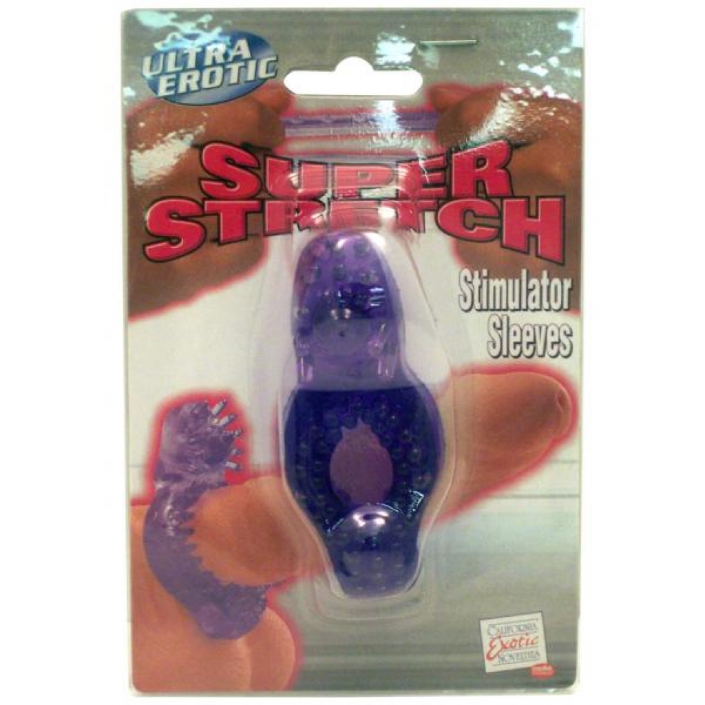 Super Stretch Dual Noduled Stimulator Sleeves - Purple