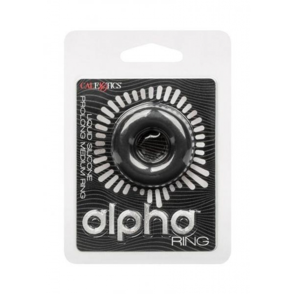 Alpha Prolong Medium Ring Black