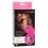 Rechargeable Dual Clit Flicker Enhancer Vibrating Cock Ring - Pink