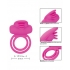 Rechargeable Dual Clit Flicker Enhancer Vibrating Cock Ring - Pink